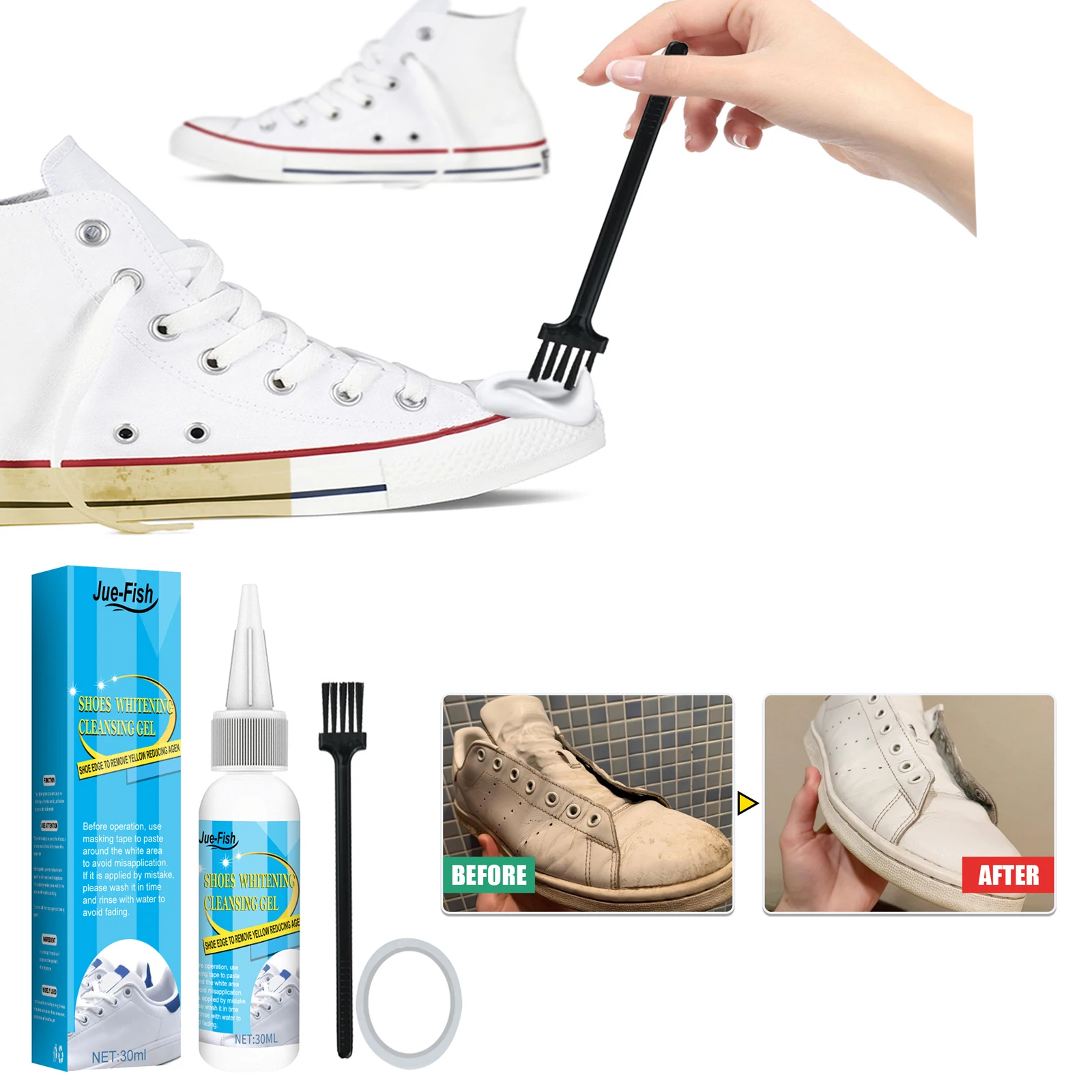 Sneaker Cleaner - Beyaz ayakkabı temizleme jeli leke kir