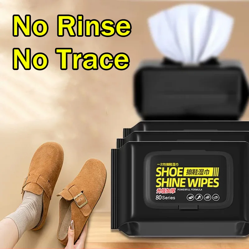 Sneaker Care Clean - Taşınabilir Durulama Gerektirmeyen Ayakkabı Temizleme Mendilleri