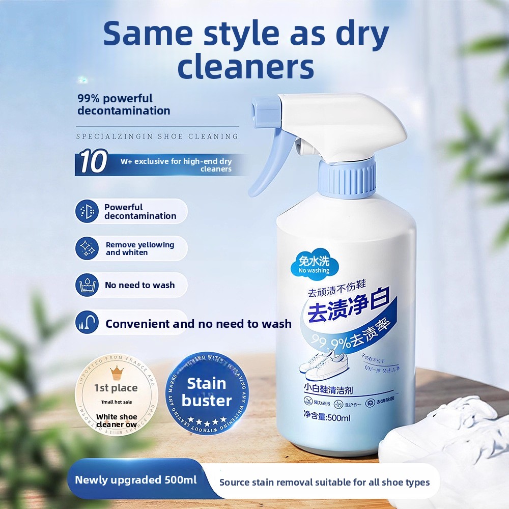 Sneaker Care Clean - 500ml beyaz ayakkabı temizleyici temizleme gerektirmeyen